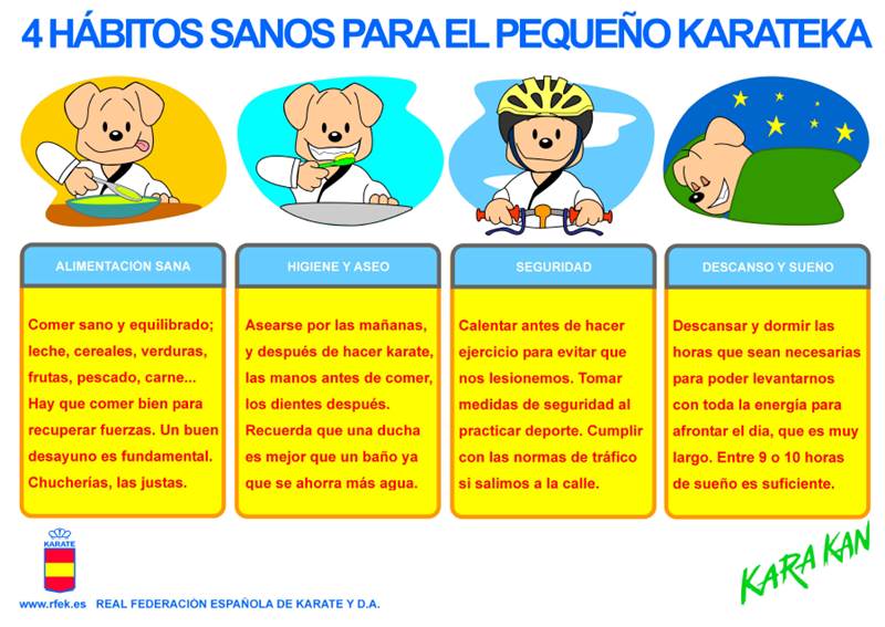 Habitos sanos para el karateka