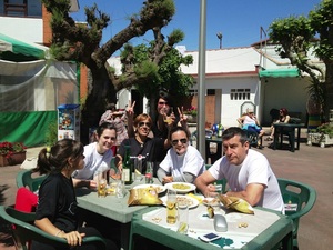 Celebrando el paseo en bici