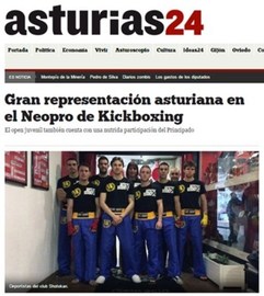 Gran representación asturiana en el Neopro de Kickboxing