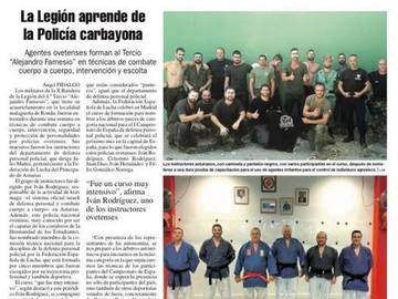 La Legión aprende de la Policía carbayona